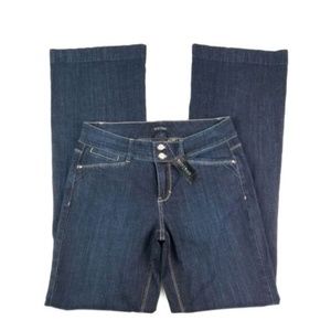 White House Black Market Pintuck Flap Jeans